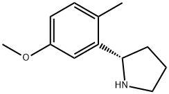 (2S)-2-(5-methoxy-2-methylphenyl)pyrrolidine Struktur