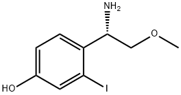 4-[(1S)-1-amino-2-methoxyethyl]-3-iodophenol Structure
