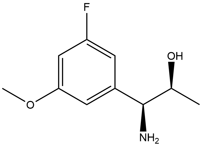 (1S,2S)-1-氨基-1-(3-氟-5-甲氧基苯基)丙-2-醇, 1269917-71-6, 结构式