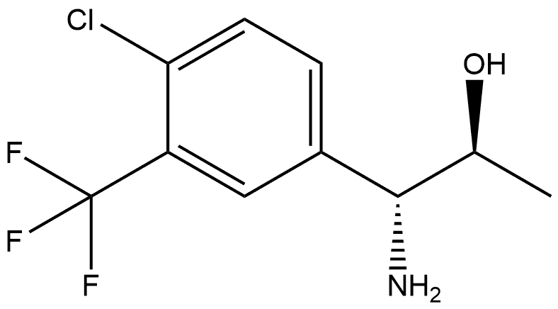 (1R,2S)-1-AMINO-1-[4-CHLORO-3-(TRIFLUOROMETHYL)PHENYL]PROPAN-2-OL 结构式