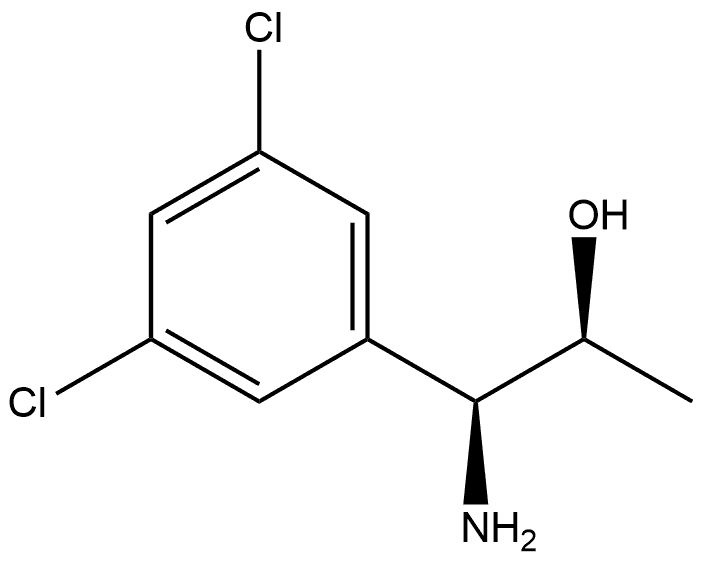 (1S,2S)-1-AMINO-1-(3,5-DICHLOROPHENYL)PROPAN-2-OL Struktur