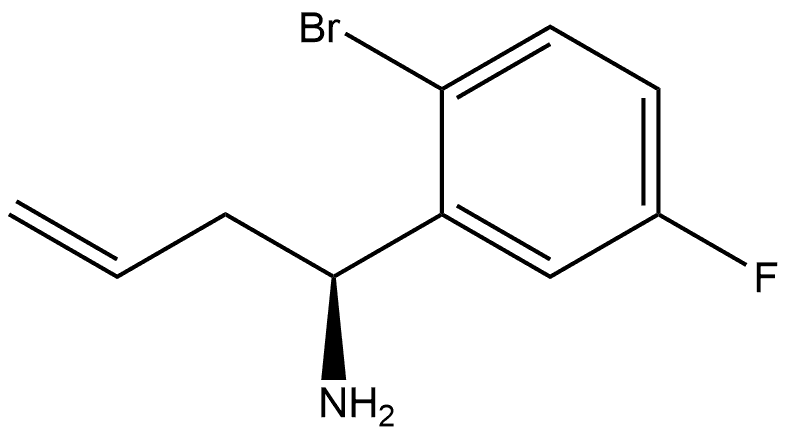(1S)-1-(2-BROMO-5-FLUOROPHENYL)BUT-3-EN-1-AMINE Structure