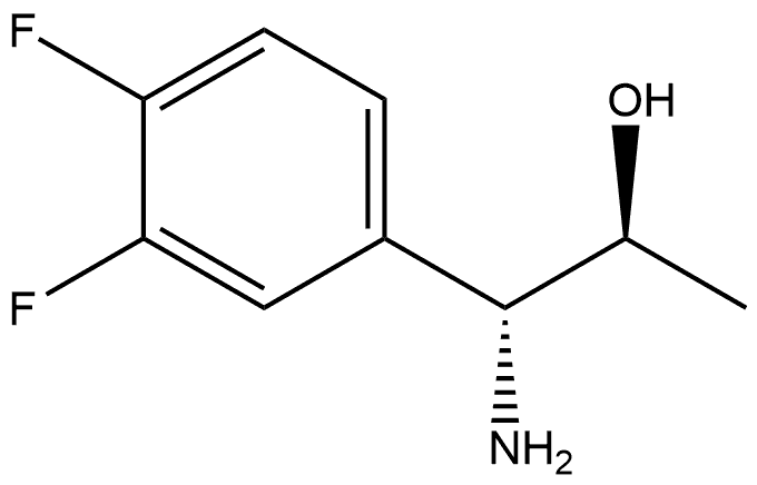 (1R,2S)-1-AMINO-1-(3,4-DIFLUOROPHENYL)PROPAN-2-OL 结构式