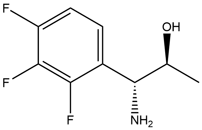 (1R,2S)-1-AMINO-1-(2,3,4-TRIFLUOROPHENYL)PROPAN-2-OL,1269958-39-5,结构式