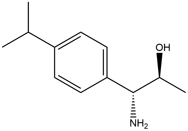 (1R,2S)-1-AMINO-1-[4-(PROPAN-2-YL)PHENYL]PROPAN-2-OL 结构式
