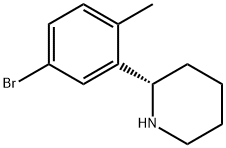 (2S)-2-(5-bromo-2-methylphenyl)piperidine Structure