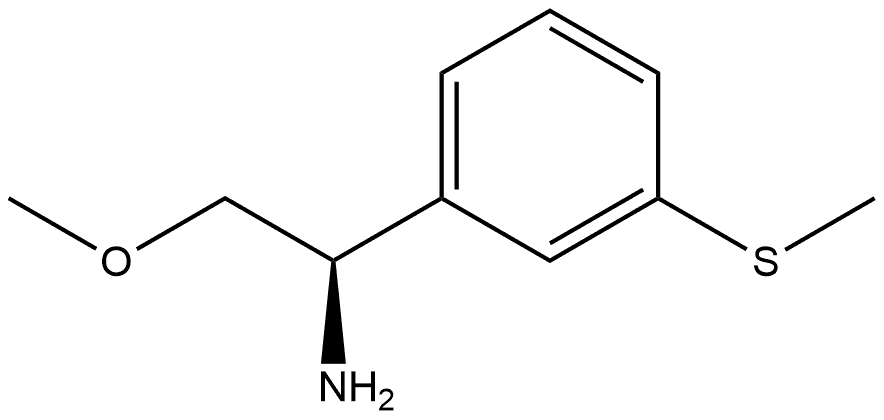 (R)-2-methoxy-1-(3-(methylthio)phenyl)ethan-1-amine Structure