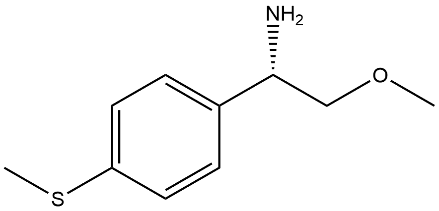 (R)-2-methoxy-1-(4-(methylthio)phenyl)ethan-1-amine 结构式