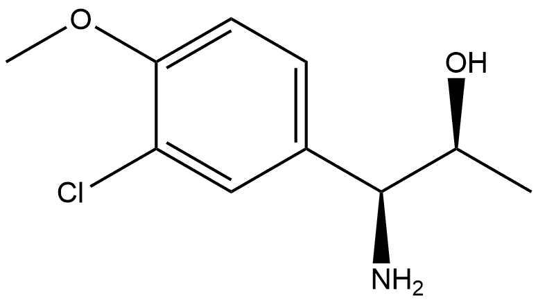 (1S,2S)-1-AMINO-1-(3-CHLORO-4-METHOXYPHENYL)PROPAN-2-OL 结构式