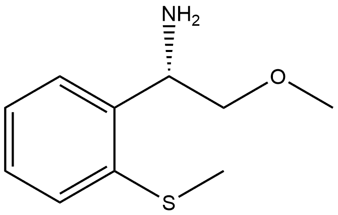 (S)-2-methoxy-1-(2-(methylthio)phenyl)ethan-1-amine 结构式
