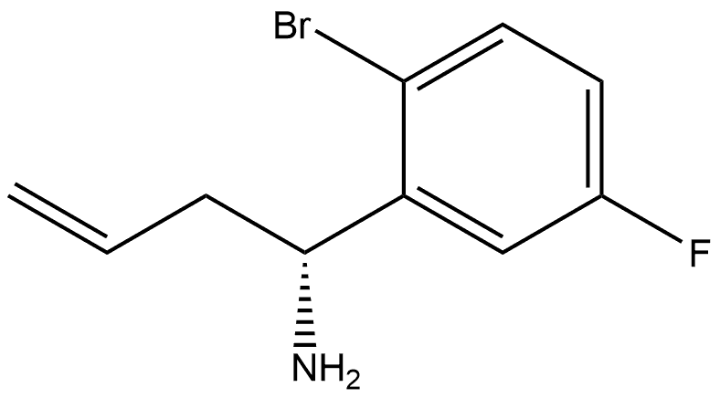 (1R)-1-(2-BROMO-5-FLUOROPHENYL)BUT-3-EN-1-AMINE Struktur