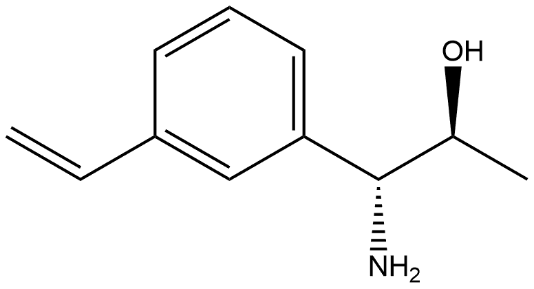 (1R,2S)-1-AMINO-1-(3-ETHENYLPHENYL)PROPAN-2-OL 结构式