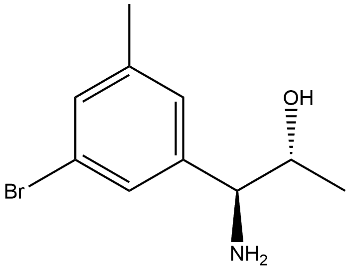 (1S,2R)-1-AMINO-1-(3-BROMO-5-METHYLPHENYL)PROPAN-2-OL,1270057-87-8,结构式