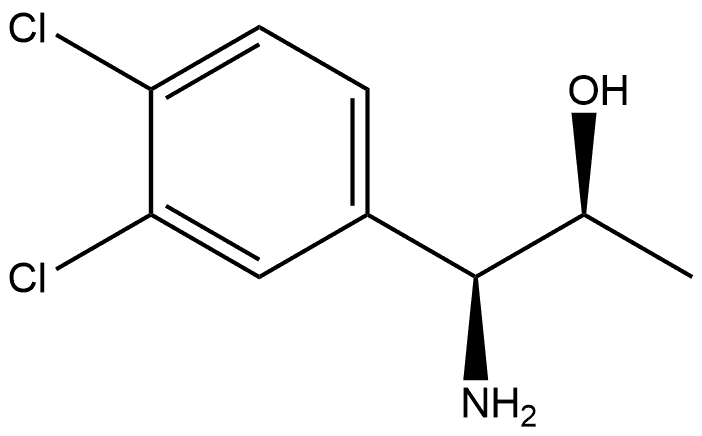 (1S,2S)-1-AMINO-1-(3,4-DICHLOROPHENYL)PROPAN-2-OL Struktur