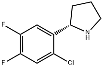 Pyrrolidine, 2-(2-chloro-4,5-difluorophenyl)-, (2S)- Struktur