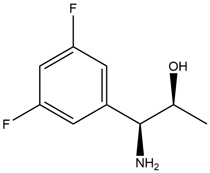 (1S,2S)-1-AMINO-1-(3,5-DIFLUOROPHENYL)PROPAN-2-OL Structure