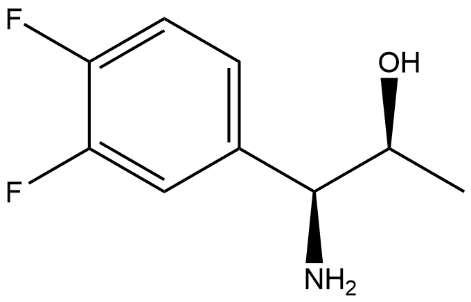 (1S,2S)-1-AMINO-1-(3,4-DIFLUOROPHENYL)PROPAN-2-OL 结构式