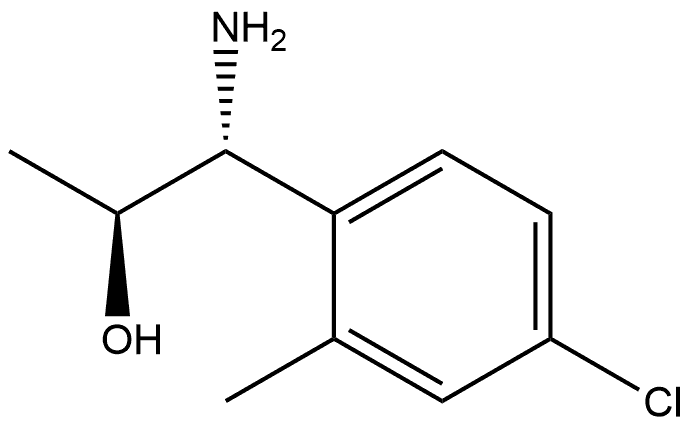 (1R,2S)-1-AMINO-1-(4-CHLORO-2-METHYLPHENYL)PROPAN-2-OL 结构式