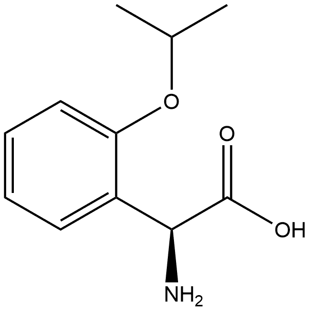 (S)-2-amino-2-(2-isopropoxyphenyl)acetic acid 结构式
