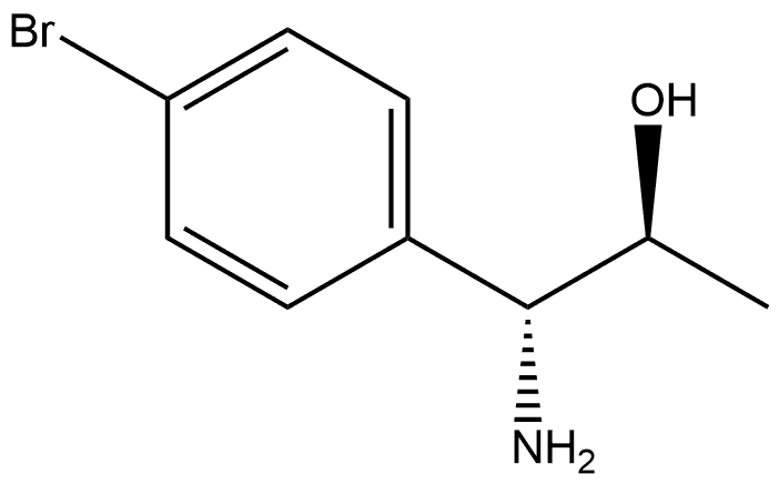 (1R,2S)-1-AMINO-1-(4-BROMOPHENYL)PROPAN-2-OL 结构式