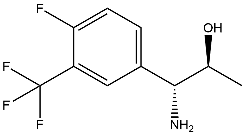 (1R,2S)-1-AMINO-1-[4-FLUORO-3-(TRIFLUOROMETHYL)PHENYL]PROPAN-2-OL,1270101-19-3,结构式