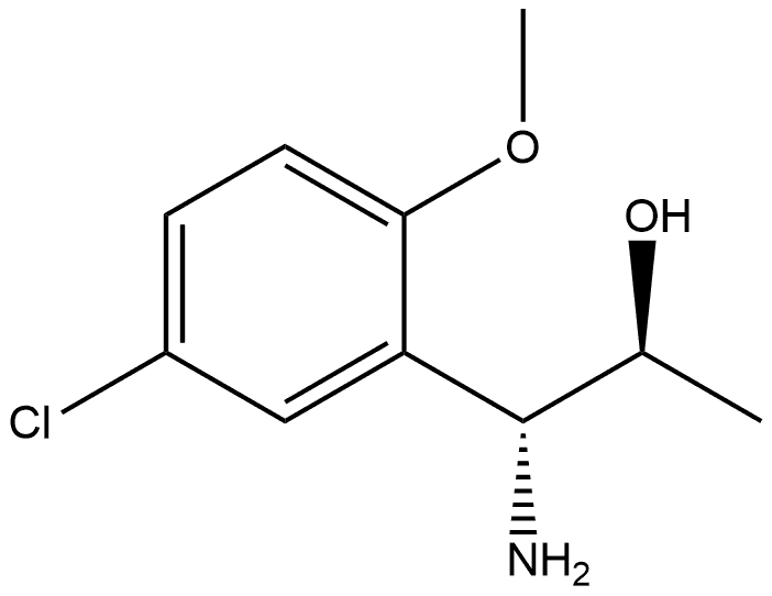 (1R,2S)-1-AMINO-1-(5-CHLORO-2-METHOXYPHENYL)PROPAN-2-OL 结构式