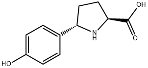 L-Proline, 5-(4-hydroxyphenyl)-, (5S)- 结构式