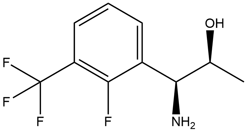 (1S,2S)-1-AMINO-1-[2-FLUORO-3-(TRIFLUOROMETHYL)PHENYL]PROPAN-2-OL Struktur