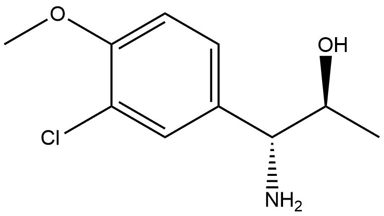 (1R,2S)-1-AMINO-1-(3-CHLORO-4-METHOXYPHENYL)PROPAN-2-OL 结构式
