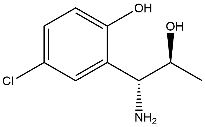 2-[(1R,2S)-1-AMINO-2-HYDROXYPROPYL]-4-CHLOROPHENOL,1270146-98-9,结构式