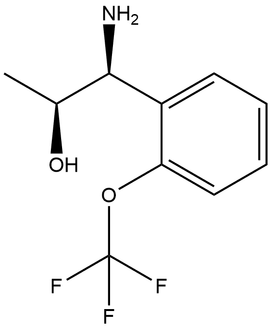 (1S,2S)-1-AMINO-1-[2-(TRIFLUOROMETHOXY)PHENYL]PROPAN-2-OL Struktur