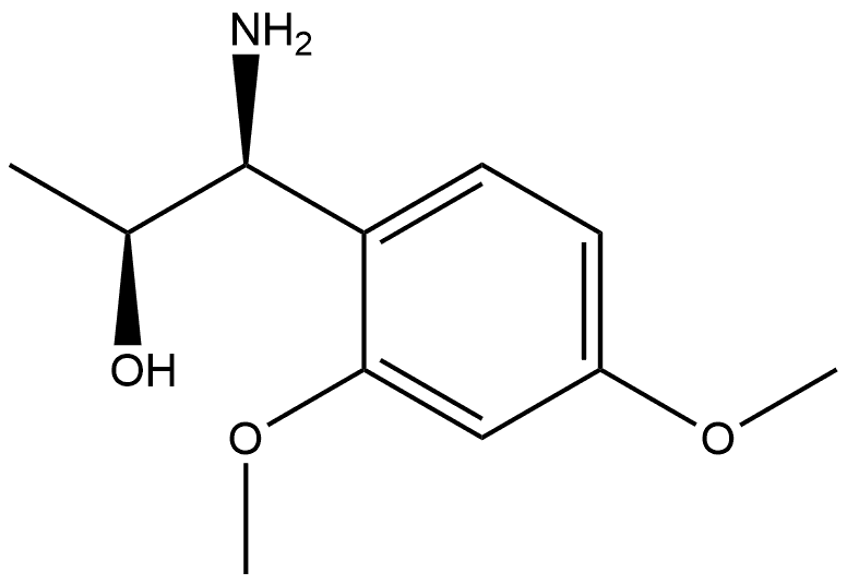 (1S,2S)-1-AMINO-1-(2,4-DIMETHOXYPHENYL)PROPAN-2-OL 结构式
