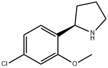 2-(4-chloro-2-methoxyphenyl)pyrrolidine Structure