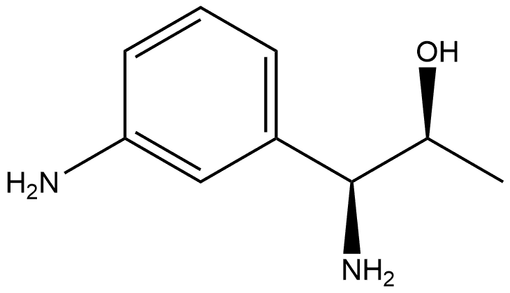 (1S,2S)-1-AMINO-1-(3-AMINOPHENYL)PROPAN-2-OL 结构式