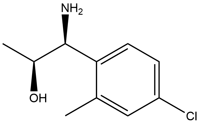 (1S,2S)-1-AMINO-1-(4-CHLORO-2-METHYLPHENYL)PROPAN-2-OL 结构式