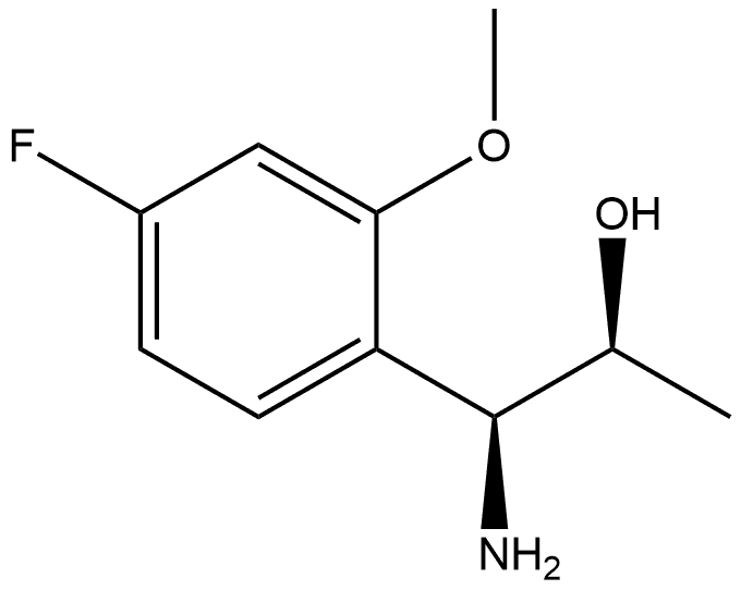 (1S,2S)-1-AMINO-1-(4-FLUORO-2-METHOXYPHENYL)PROPAN-2-OL,1270184-38-7,结构式
