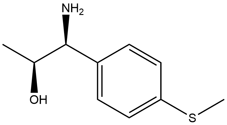 (1S,2S)-1-AMINO-1-(4-METHYLTHIOPHENYL)PROPAN-2-OL 结构式