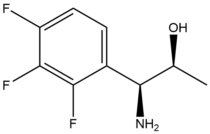 (1S,2S)-1-AMINO-1-(2,3,4-TRIFLUOROPHENYL)PROPAN-2-OL 结构式