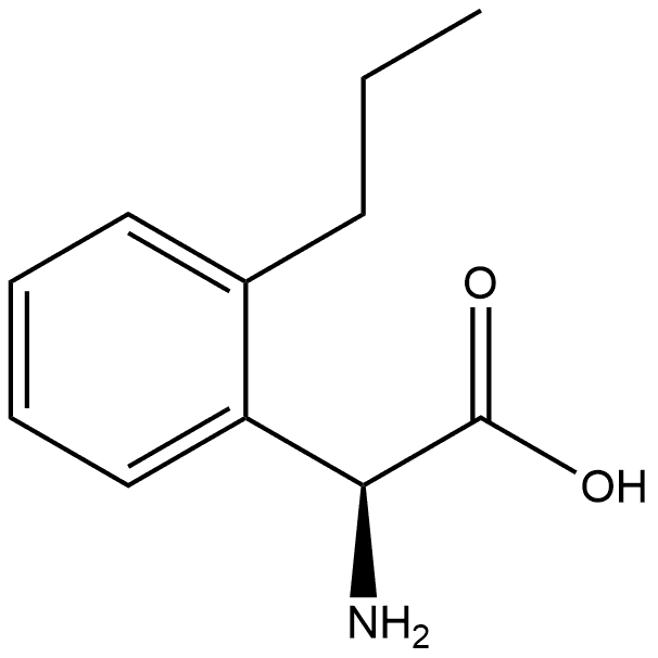 (S)-2-amino-2-(2-propylphenyl)acetic acid,1270191-50-8,结构式