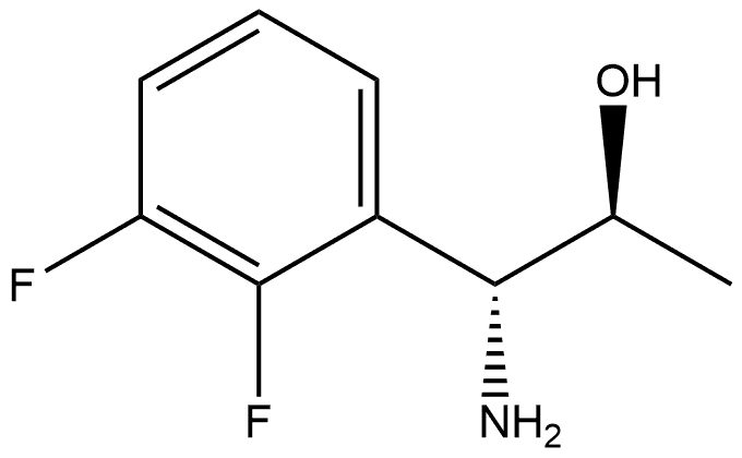 (1R,2S)-1-AMINO-1-(2,3-DIFLUOROPHENYL)PROPAN-2-OL 结构式