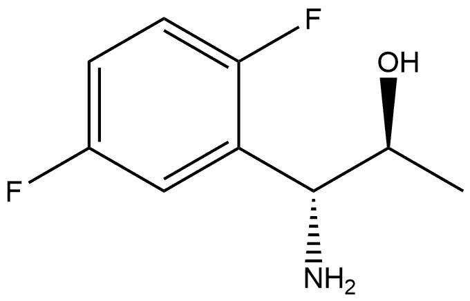 (1R,2S)-1-AMINO-1-(2,5-DIFLUOROPHENYL)PROPAN-2-OL 结构式