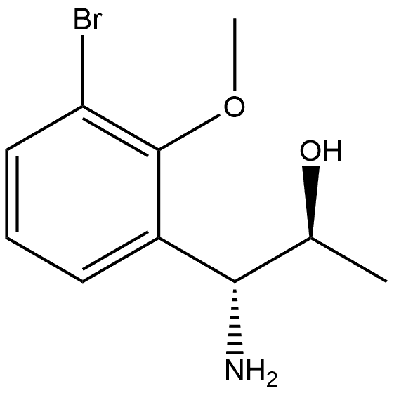 (1R,2S)-1-AMINO-1-(3-BROMO-2-METHOXYPHENYL)PROPAN-2-OL,1270267-11-2,结构式