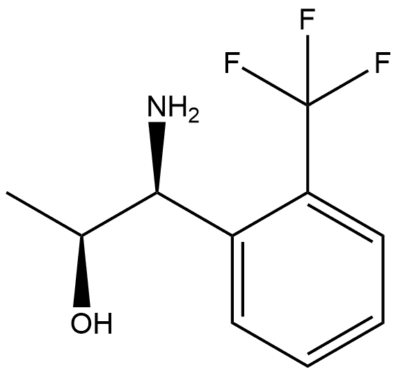 (1S,2S)-1-AMINO-1-[2-(TRIFLUOROMETHYL)PHENYL]PROPAN-2-OL 结构式
