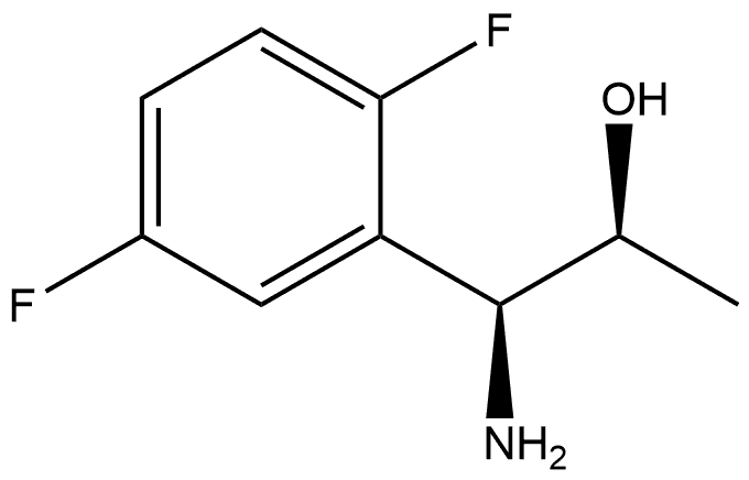 (1S,2S)-1-AMINO-1-(2,5-DIFLUOROPHENYL)PROPAN-2-OL 结构式