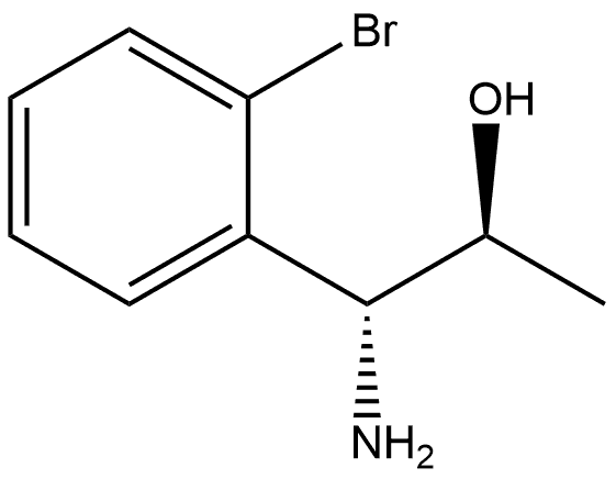 (1R,2S)-1-AMINO-1-(2-BROMOPHENYL)PROPAN-2-OL 结构式