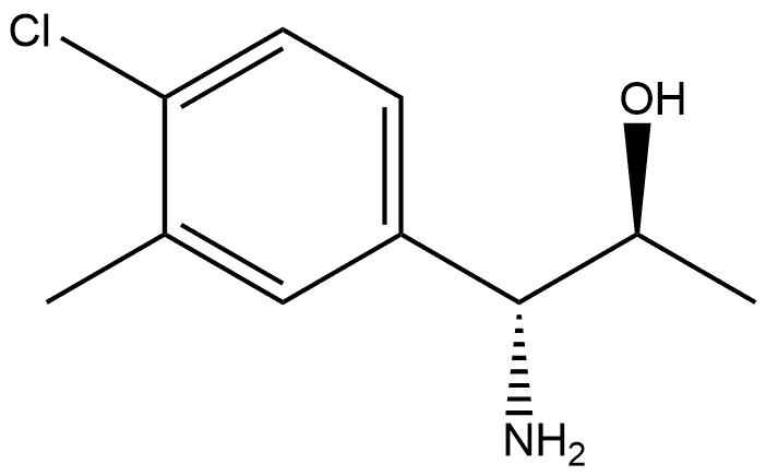(1R,2S)-1-AMINO-1-(4-CHLORO-3-METHYLPHENYL)PROPAN-2-OL,1270283-66-3,结构式