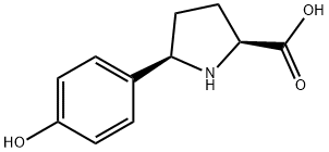 L-Proline, 5-(4-hydroxyphenyl)-, (5R)- 结构式