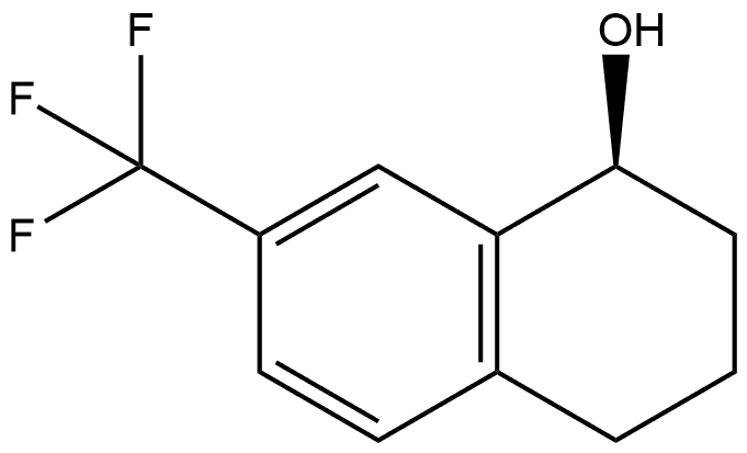 (S)-7-(trifluoromethyl)-1,2,3,4-tetrahydronaphthalen-1-ol Structure
