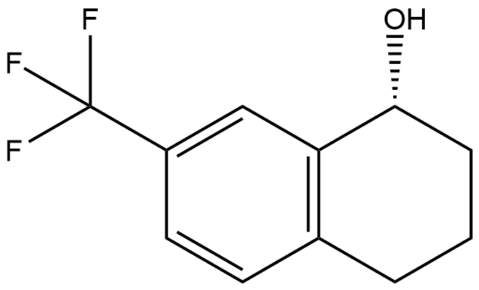 (R)-7-(trifluoromethyl)-1,2,3,4-tetrahydronaphthalen-1-ol Structure