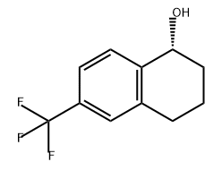 1-Naphthalenol, 1,2,3,4-tetrahydro-6-(trifluoromethyl)-, (1R)- Structure